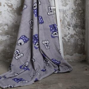 Dolce Bonita Home Wellsoft Tek Kişilik Battaniye 150x220 Koala Bear Mor